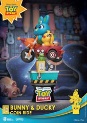 Disney - Toy Story - Diorama 'Bunny & Ducky Coin Ride' (13 cm)