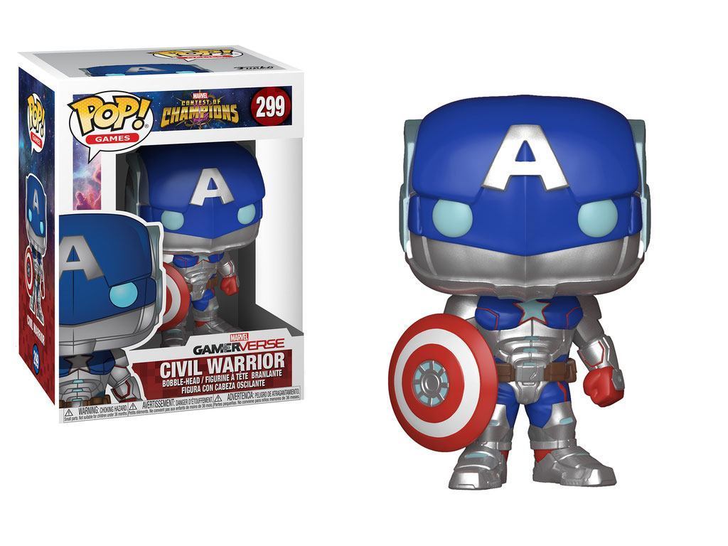 Funko Pop! Games - Marvel Contest Of Champions Civil Warrior (299) Figurines