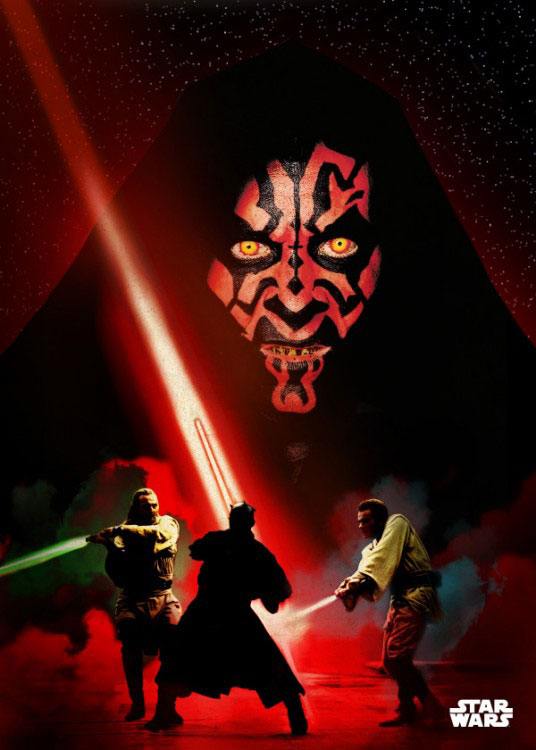 Star Wars - Metal Poster Darth Maul Duel (32 X 45 Cm) Posters