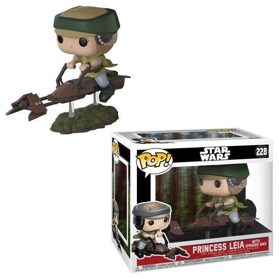 Funko Pop! Star Wars - Princess Leia With Speeder Bike (228) Figurines