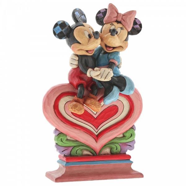Disney Traditions - Mickey Mouse - Mickey Mouse & Minnie Mouse "Heart of Heart" (22 cm)
