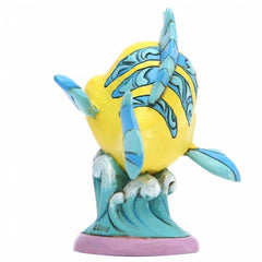DISNEY TRADITIONS Figure - The Little Mermaid - Flounder "Go Fish !" (8cm)