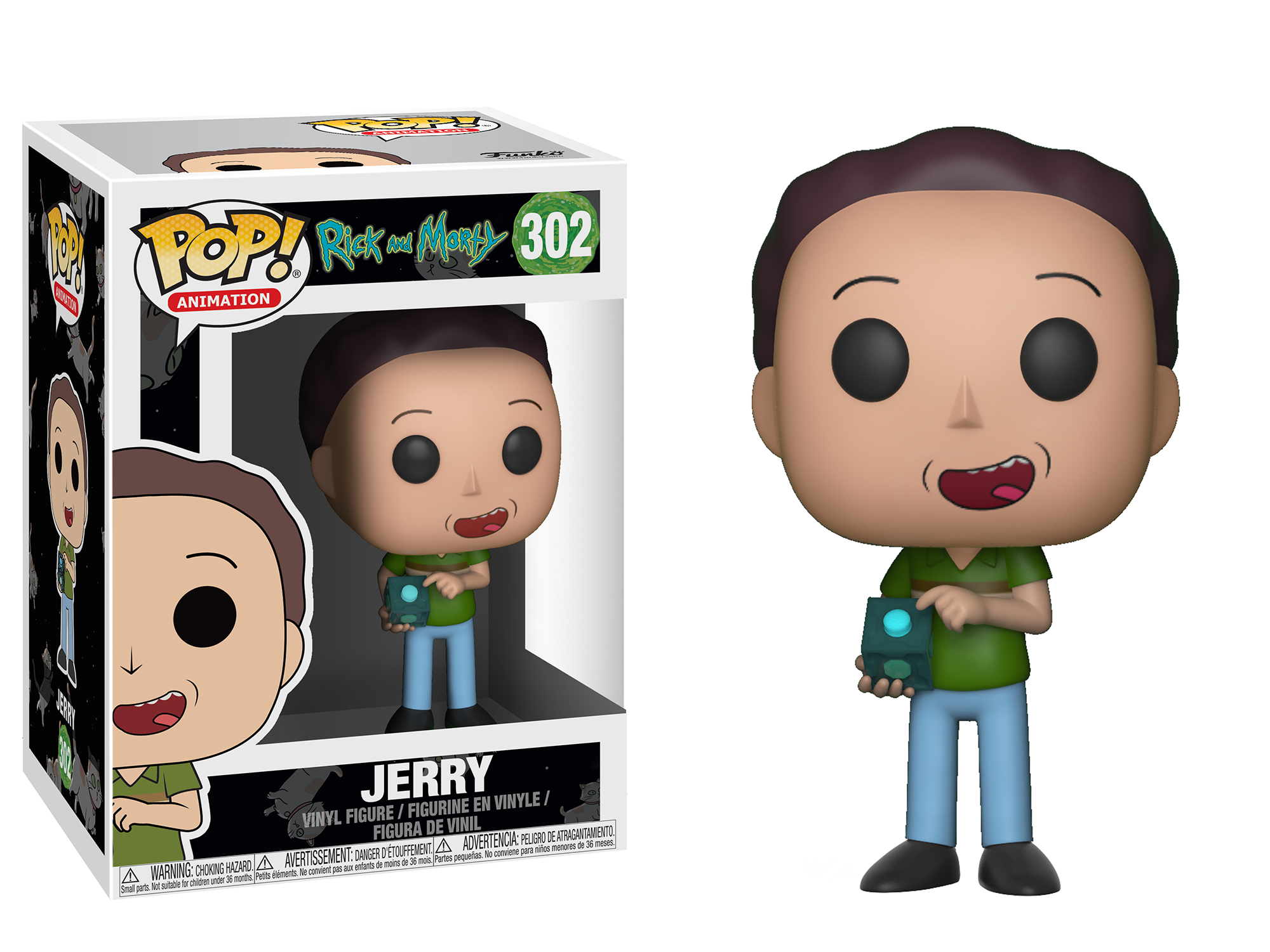 Funko Pop! Animation - Rick & Morty Jerry (302) Figurines