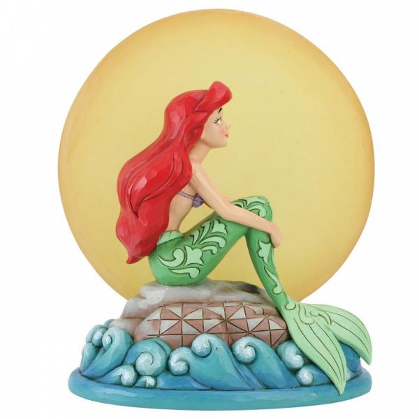 DISNEY TRADITIONS Figure - The Little Mermaid - Ariel w/ Light up Moon "Mermaid by Moonlight" (19cm)