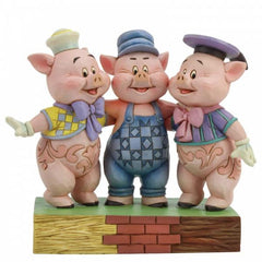 Disney Traditions - The Three Little Pigs - Silly Symphony Three Little Pigs "Squealing Siblings" (12 cm)