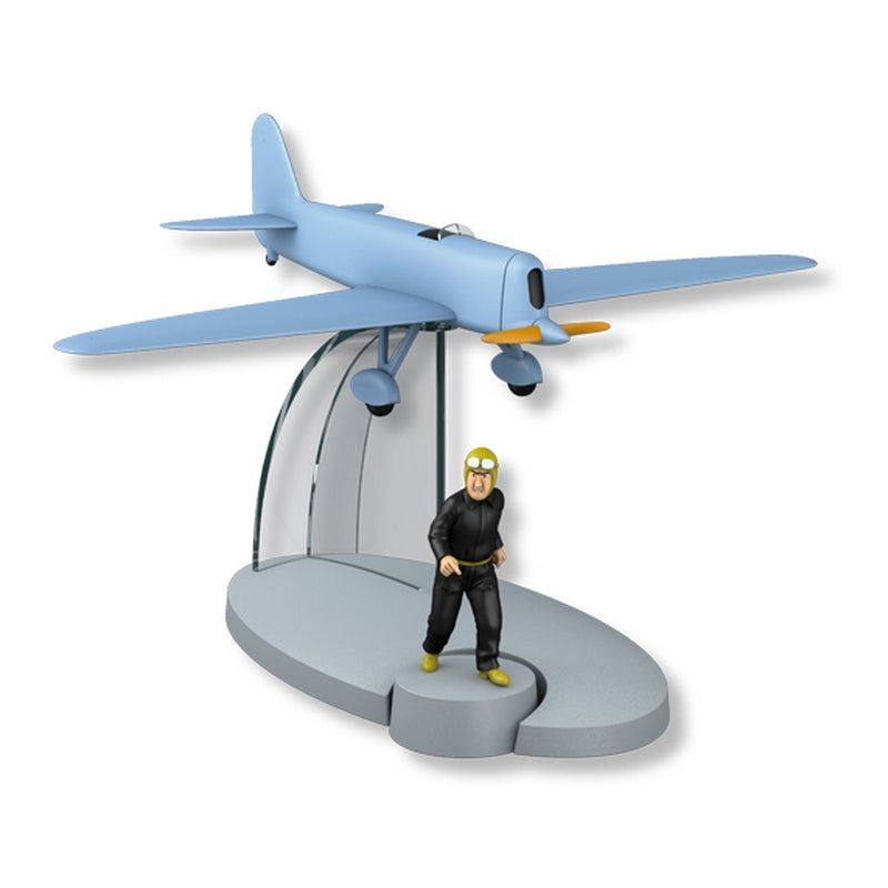 Tintin / Kuifje - Tintin's Plains - Blue Plane (Jo, Zette & Jocko : Mr. Pump's Legacy) #43 (12cm)