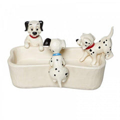 Disney Traditions - 101 Dalmatians - 101 Dalmatians Bone Shaped Dish "Puppy Bow" (10cm)