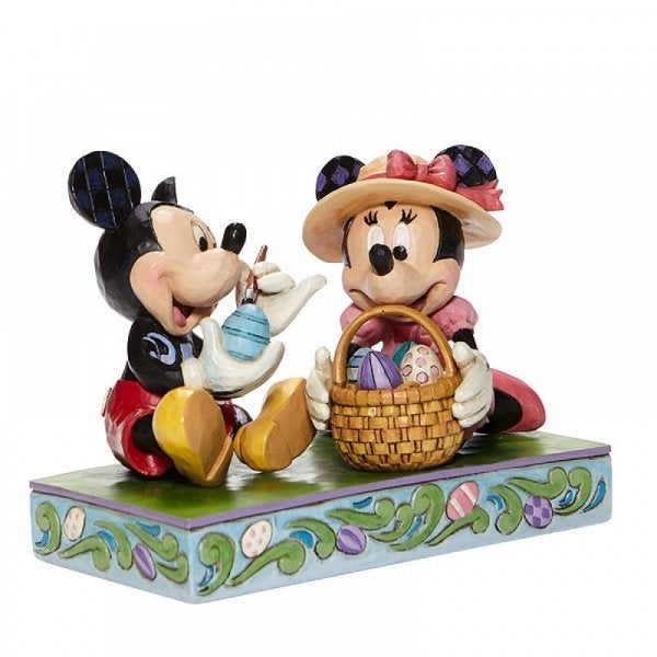 Disney Traditions Figure - Mickey Mouse And Minnie Easter Artistry (12Cm) Disney Traditions