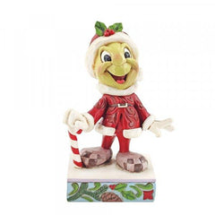 DISNEY TRADITIONS - Pinocchio - Christmas Jiminy Cricket "Be Wise & Be Merry" (12cm)