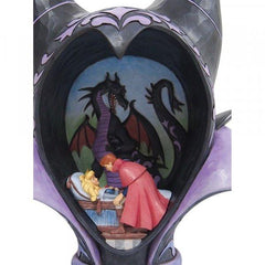 DISNEY TRADITIONS Figure - The Sleeping Beauty - Maleficent Diorama Headdress "True Loves Kiss" (27cm)