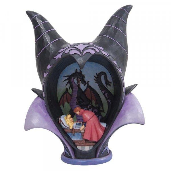 DISNEY TRADITIONS Figure - The Sleeping Beauty - Maleficent Diorama Headdress "True Loves Kiss" (27cm)