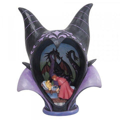 DISNEY TRADITIONS Figure - The Sleeping Beauty - Maleficent Diorama Headdress "True Loves Kiss" (27cm)