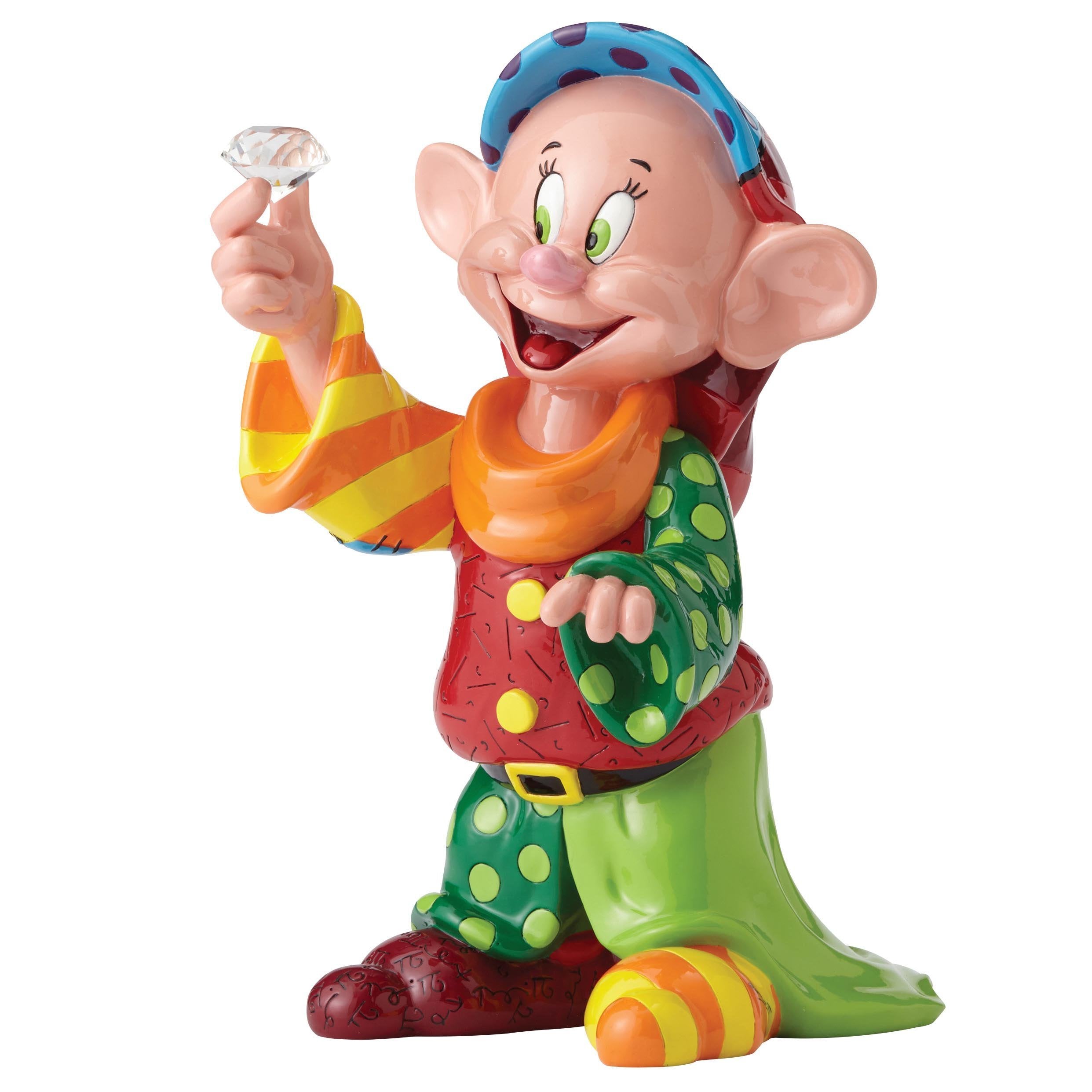 Britto - Disney Snow White & The Seven Dwarfs Dopey 80Th Anniversary Figurines