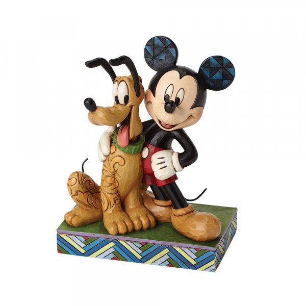 DISNEY TRADITIONS Figure - Mickey Mouse - Mickey & Pluto "Best Pals" (15cm)