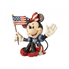 DISNEY TRADITIONS Figure - Mickey Mouse - Minnie Patriotic (9cm)