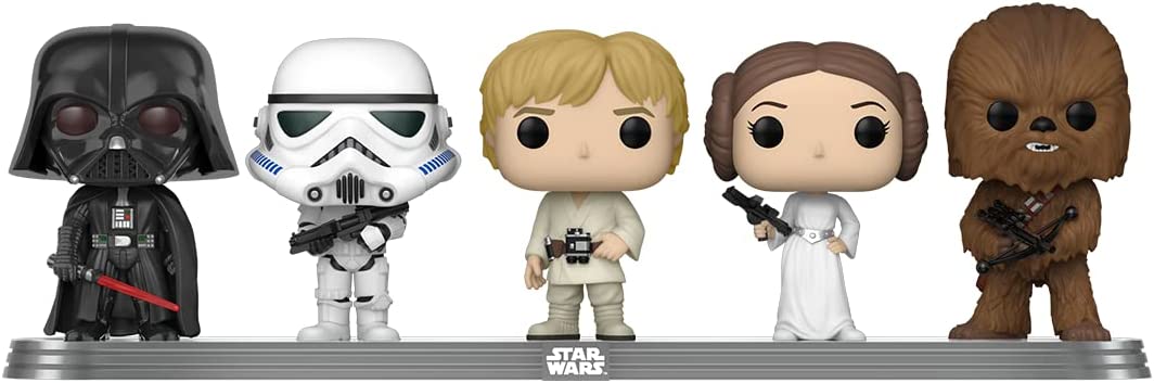 Funko Pop! Star Wars - Darth Vader / Stormtrooper / Luke Skywalker / Princess Leia / Chewbacca (5 pack) Exclusive