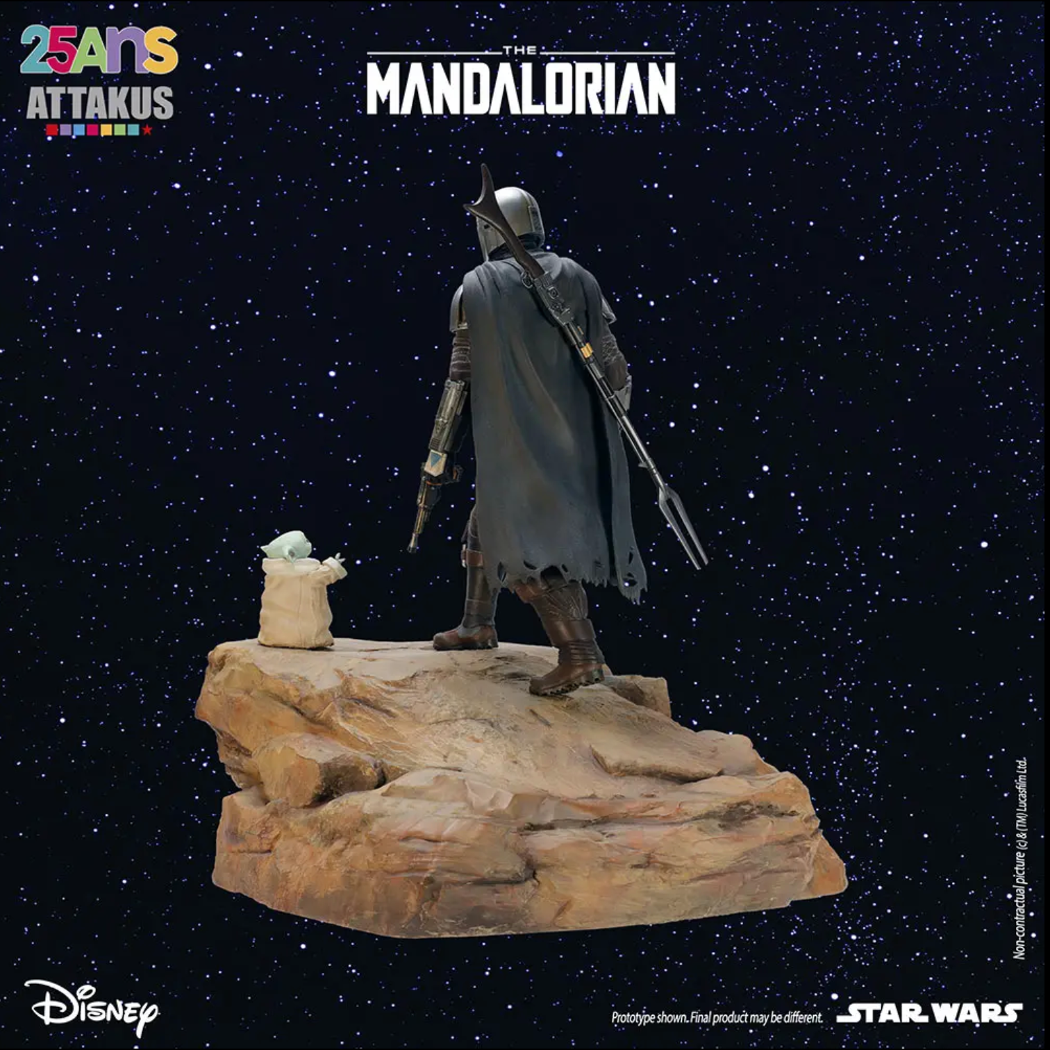 ATTAKUS  - Star Wars Statue - Diorama Collection - The Mandalorian & Grogu (1/5) (52cm)