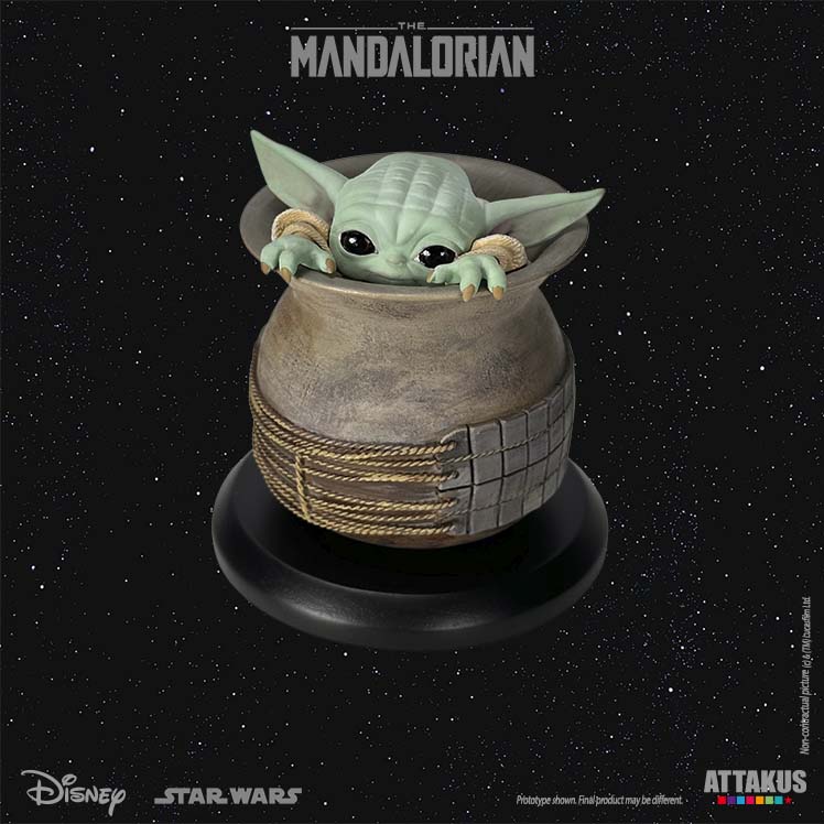 ATTAKUS  Statue - Star Wars, Classic Collection 1/5 - Grogu 'Jar' in The Mandalorian (10cm)