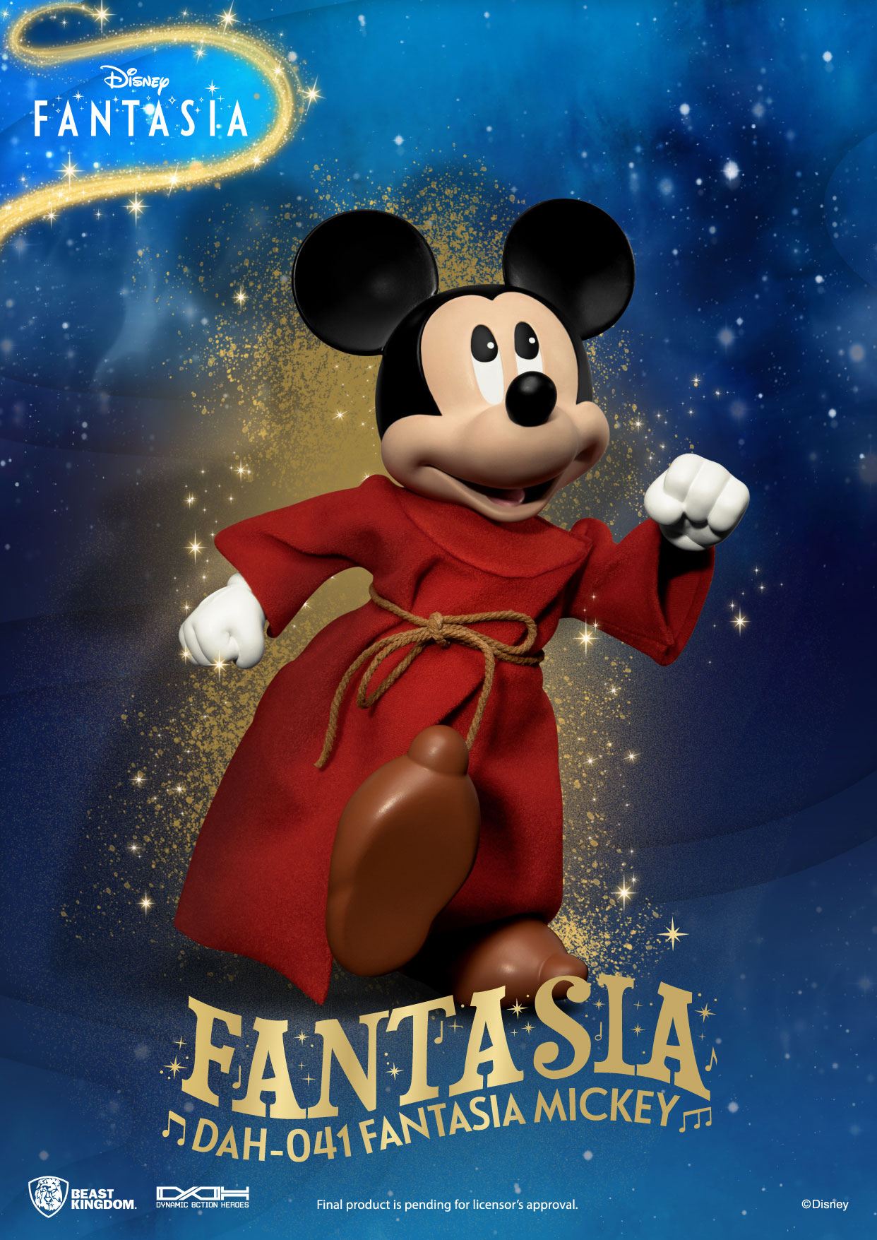 BEAST KINGDOM Action Figure - Disney, The Sorcerer's Apprentice - Fantasia Mickey (21cm)