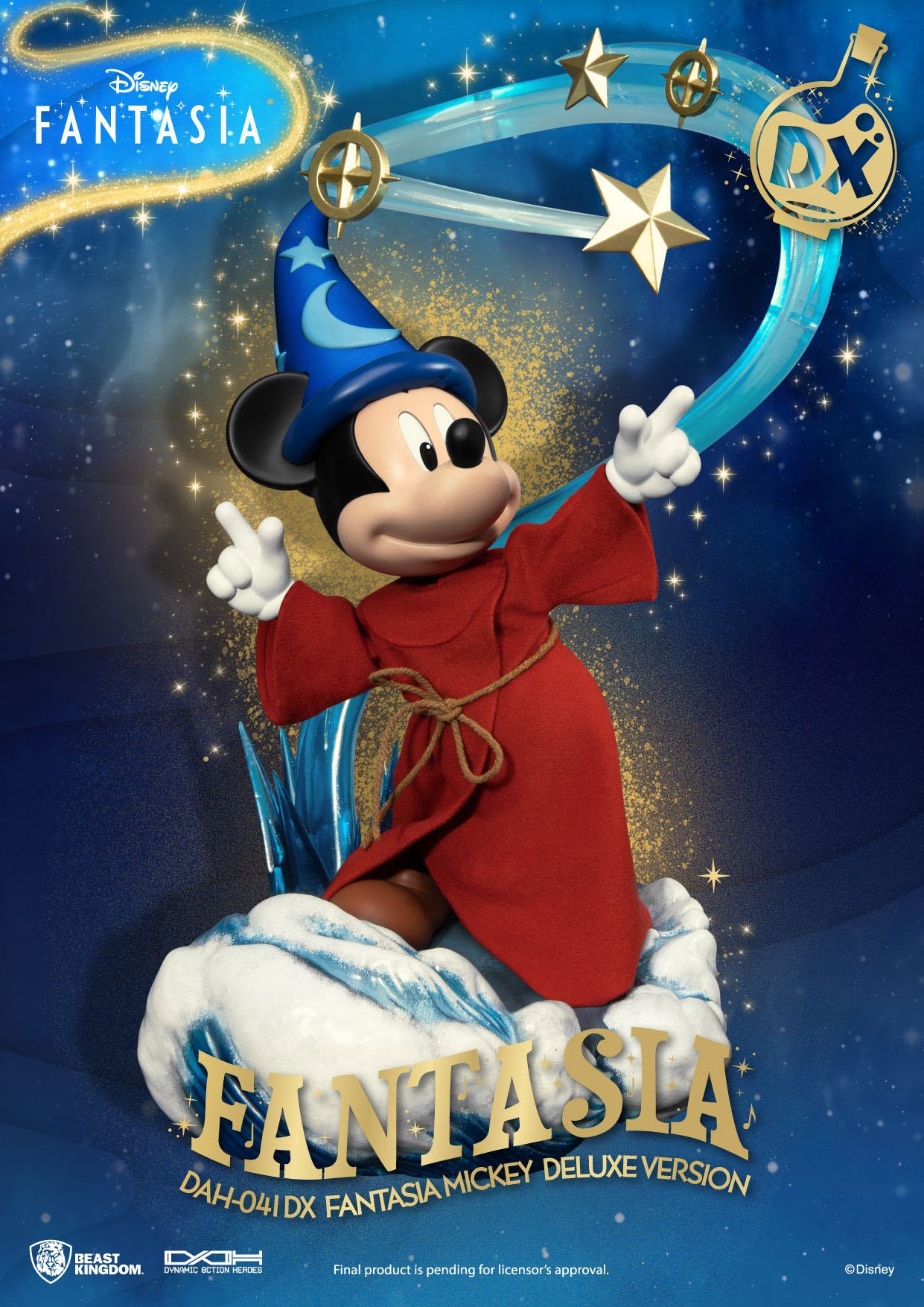 Beast Kingdom Action Figure - Disney The Sorcerers Apprentice Fantasia Mickey (Deluxe Version)