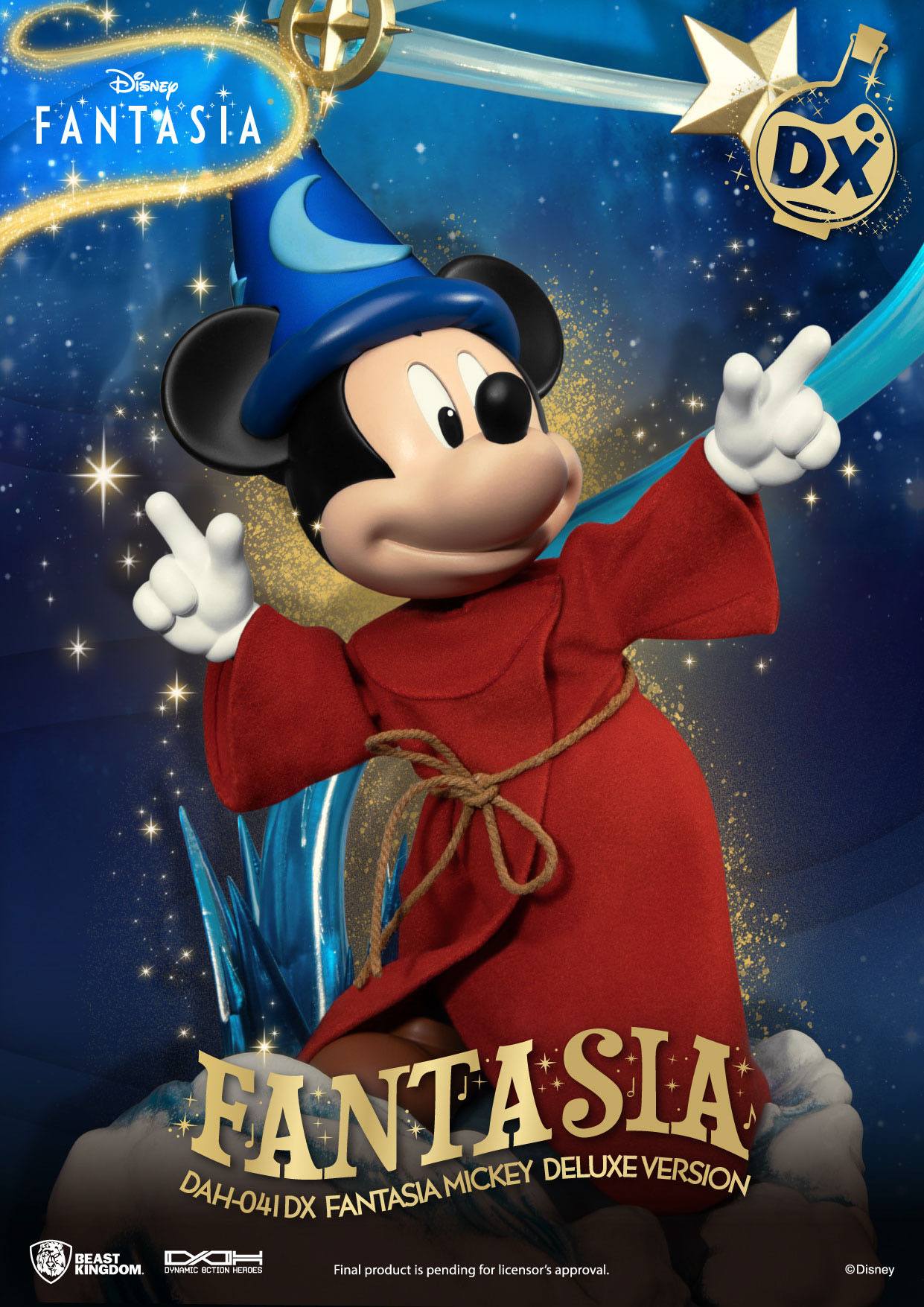 Beast Kingdom Action Figure - Disney The Sorcerers Apprentice Fantasia Mickey (Deluxe Version)