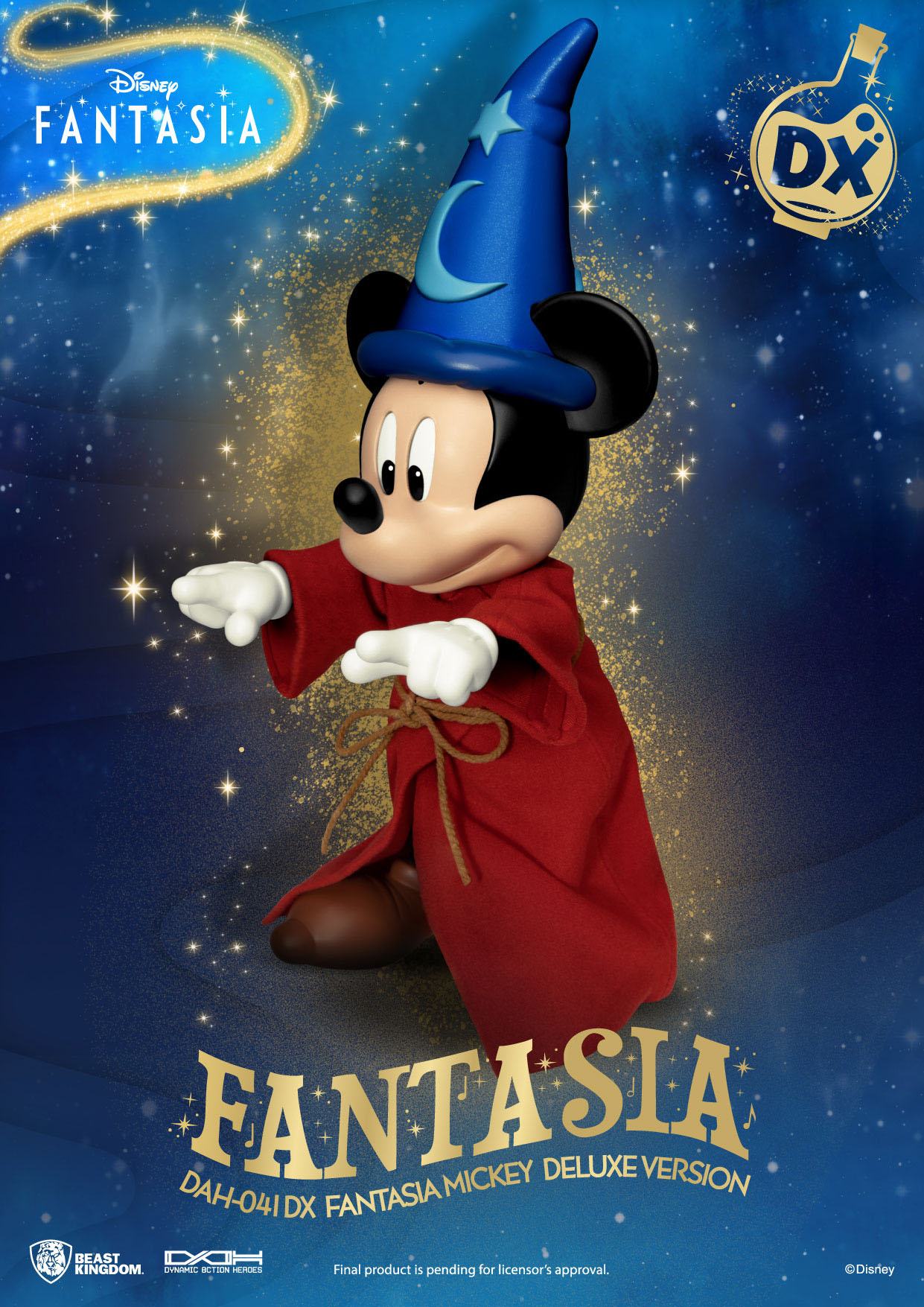 Beast Kingdom Action Figure - Disney The Sorcerers Apprentice Fantasia Mickey (Deluxe Version)