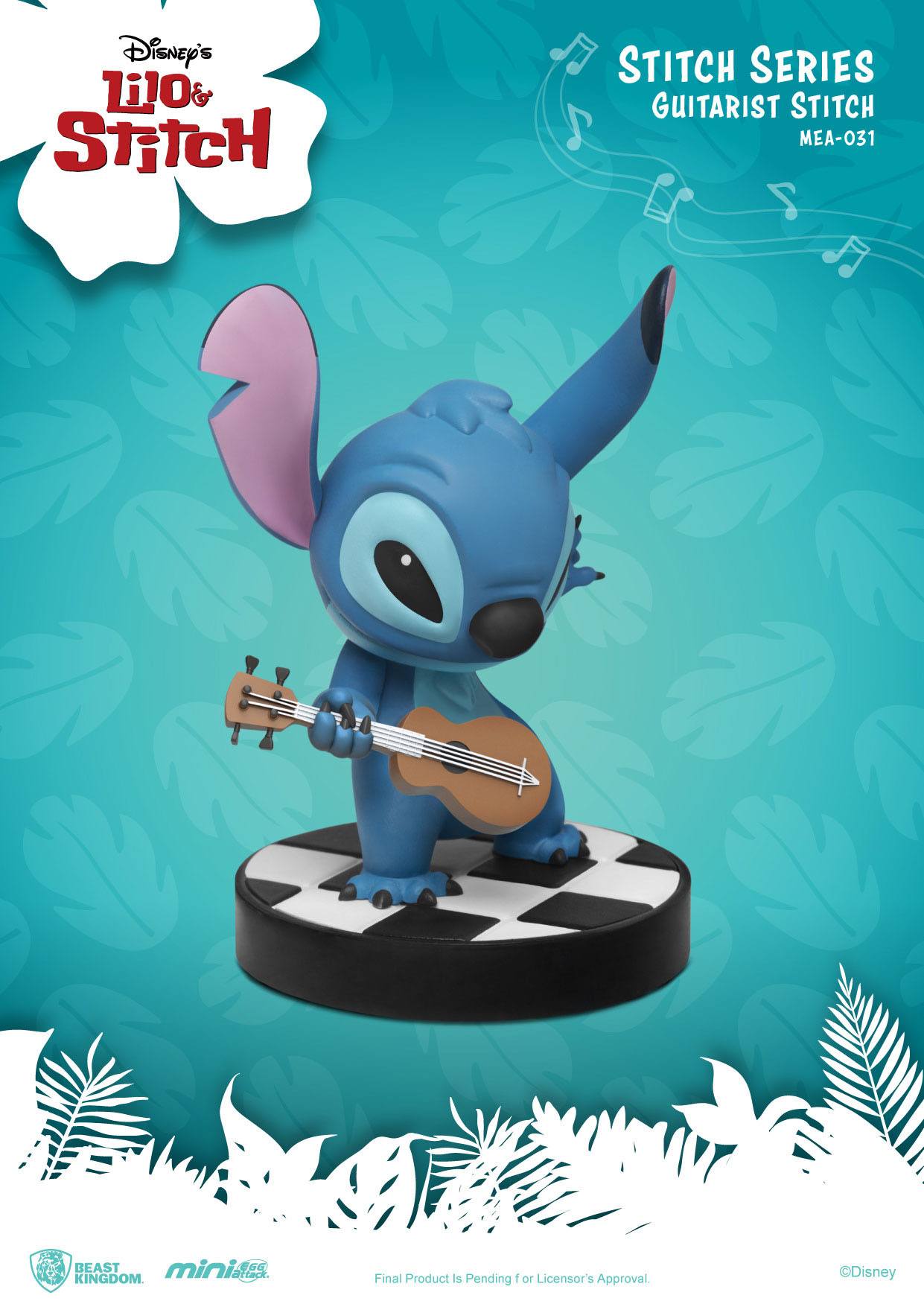 BEAST KINGDOM Mini Egg Attack Figure - Lilo & Stitch : Guitarist Stitch (8cm)