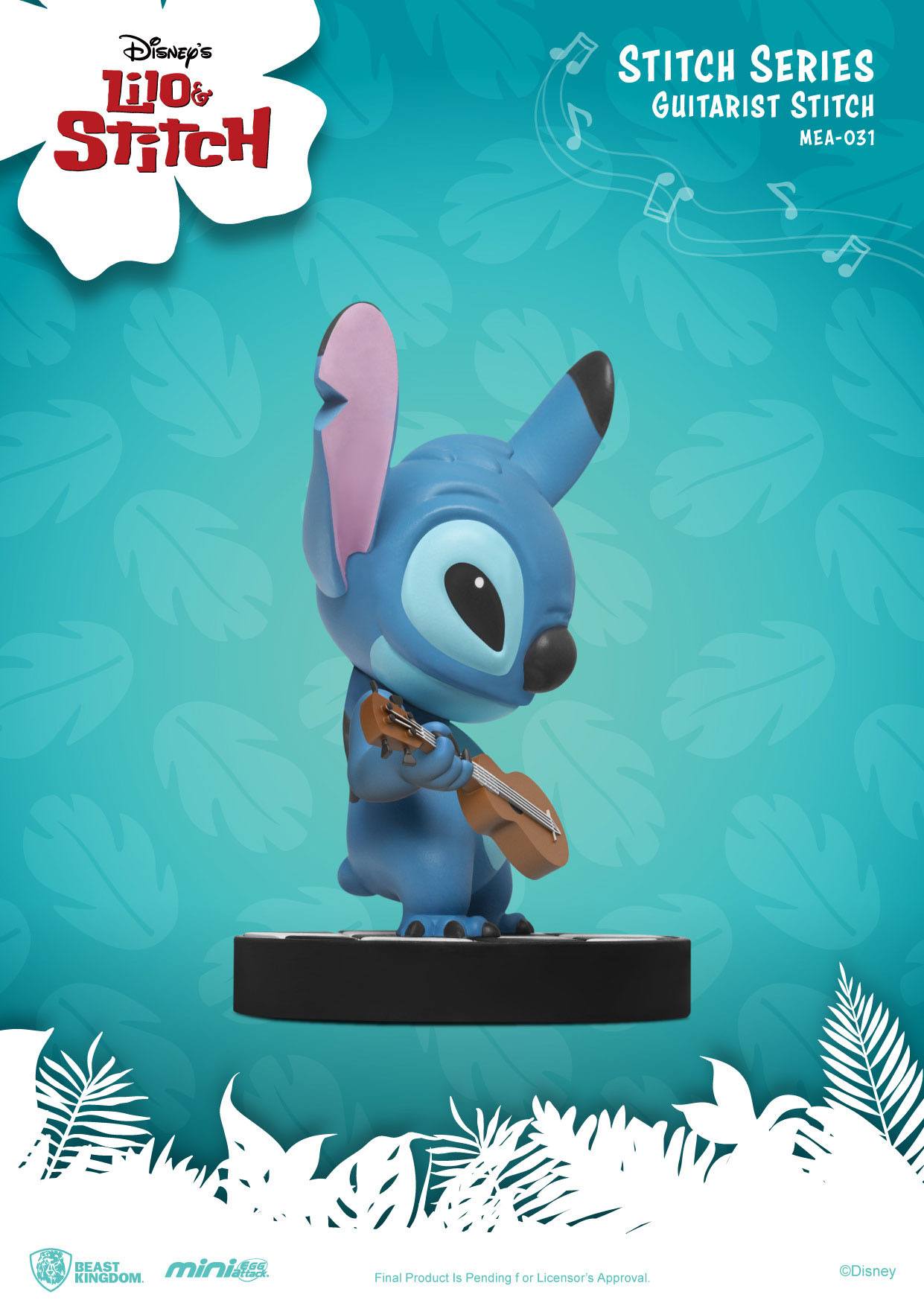 BEAST KINGDOM Mini Egg Attack Figure - Lilo & Stitch : Guitarist Stitch (8cm)