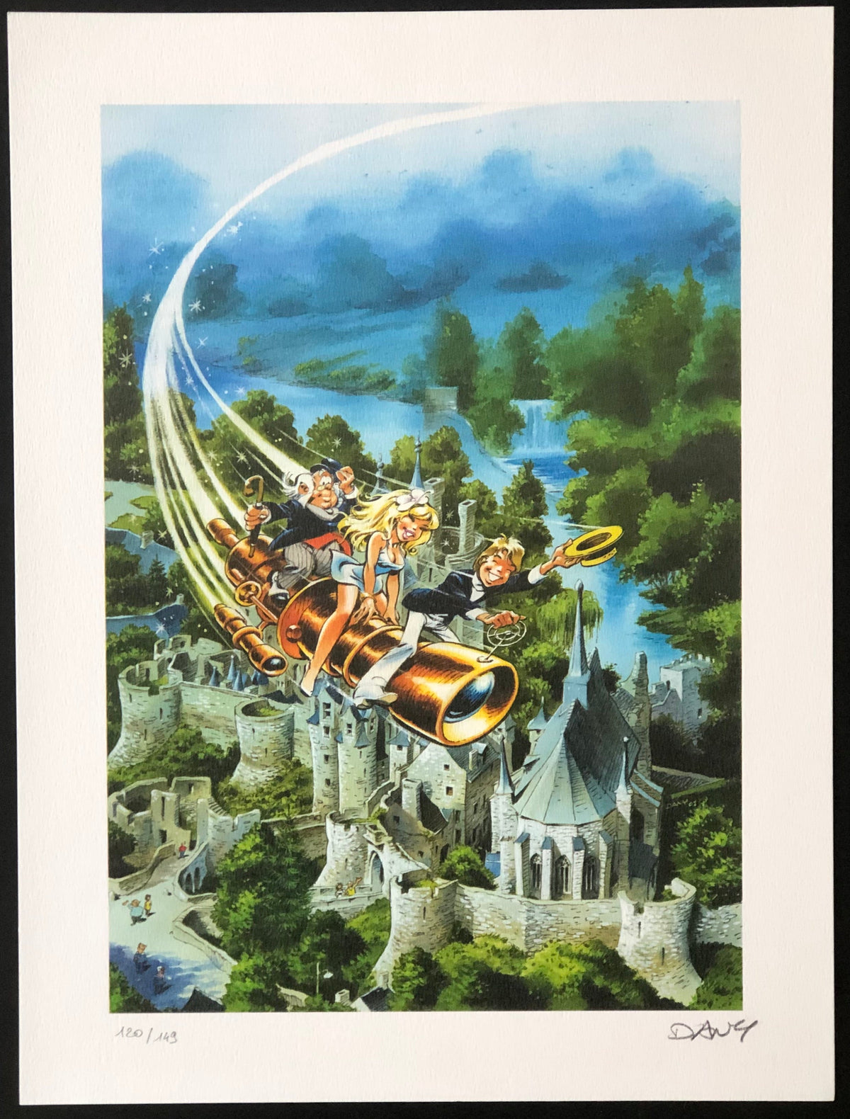 COMICS Affiche : Olivier Rameau - Olivier Rameau & Colombe Tiredaile (Dany) / 149 ex + signed