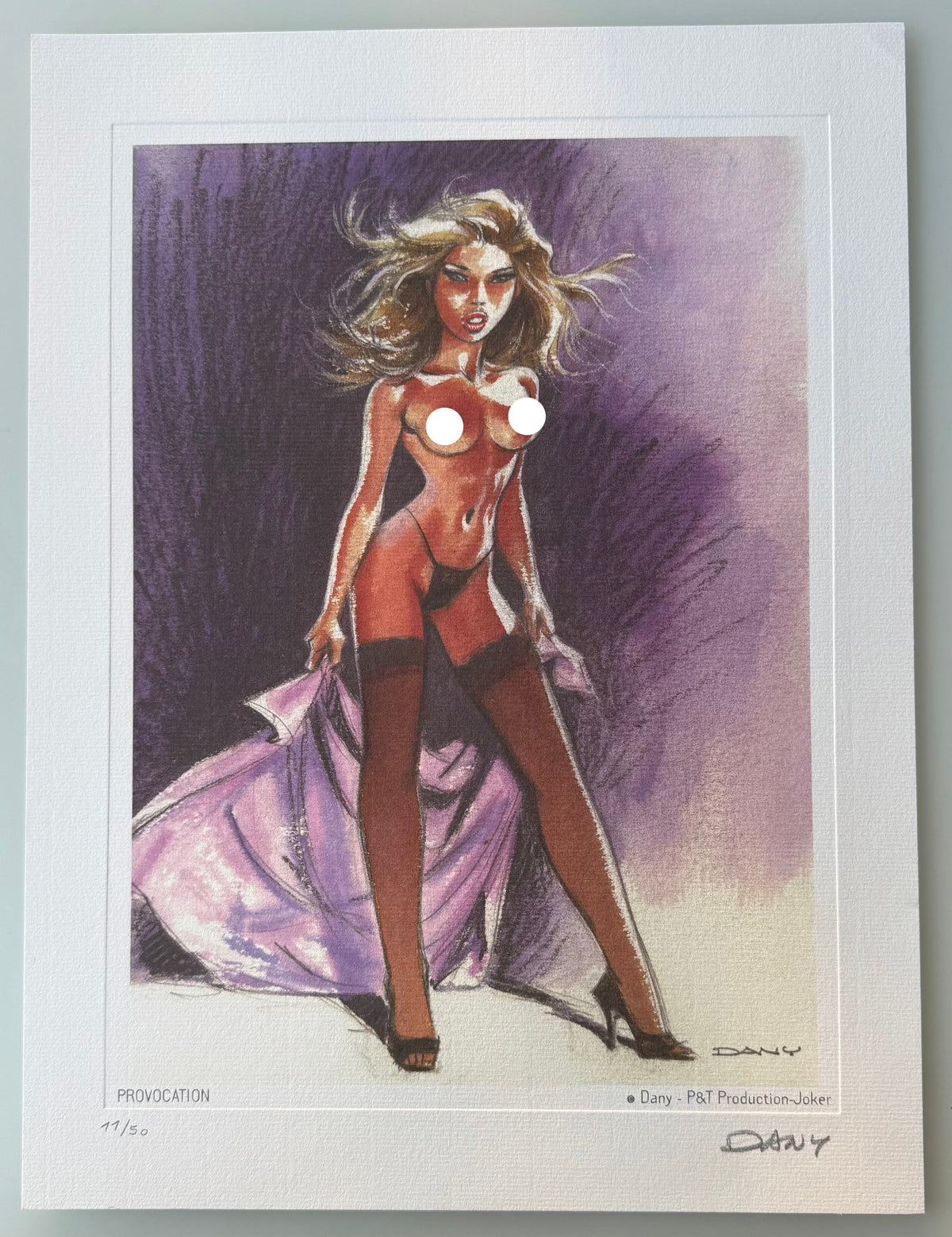 COMICS Affiche : Pin-Up - Provocation (Dany) / 50 ex + signed