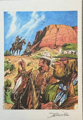 COMICS Ex-libris : Blueberry / Buddy Longway "Hommage à Gir / Moebius" (Derib)