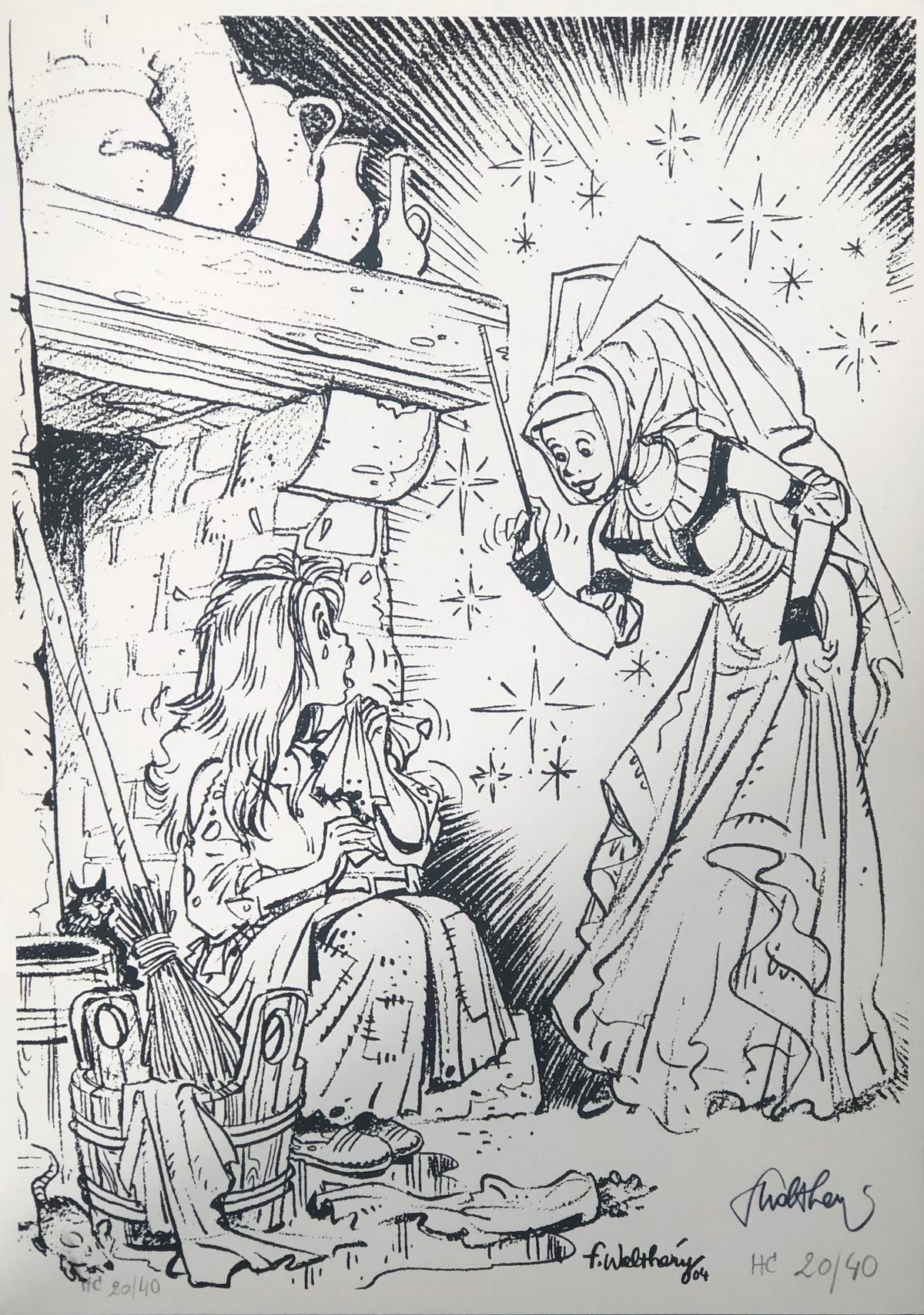 COMICS Ex-libris : Cendrillon (Walthéry)