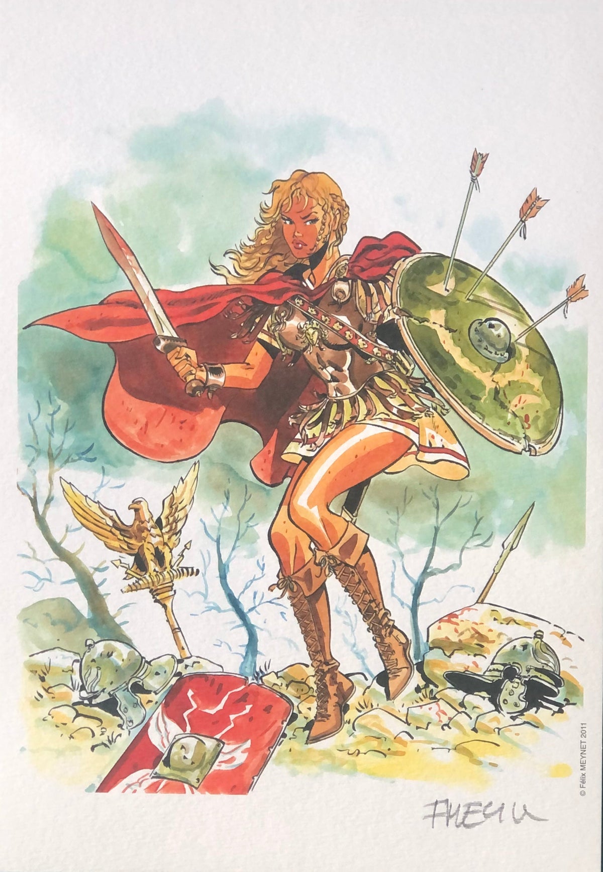 COMICS Ex-libris : Hommage Les Aigles de Rome / Hommage De Adelaars van Rome (Meynet Felix)
