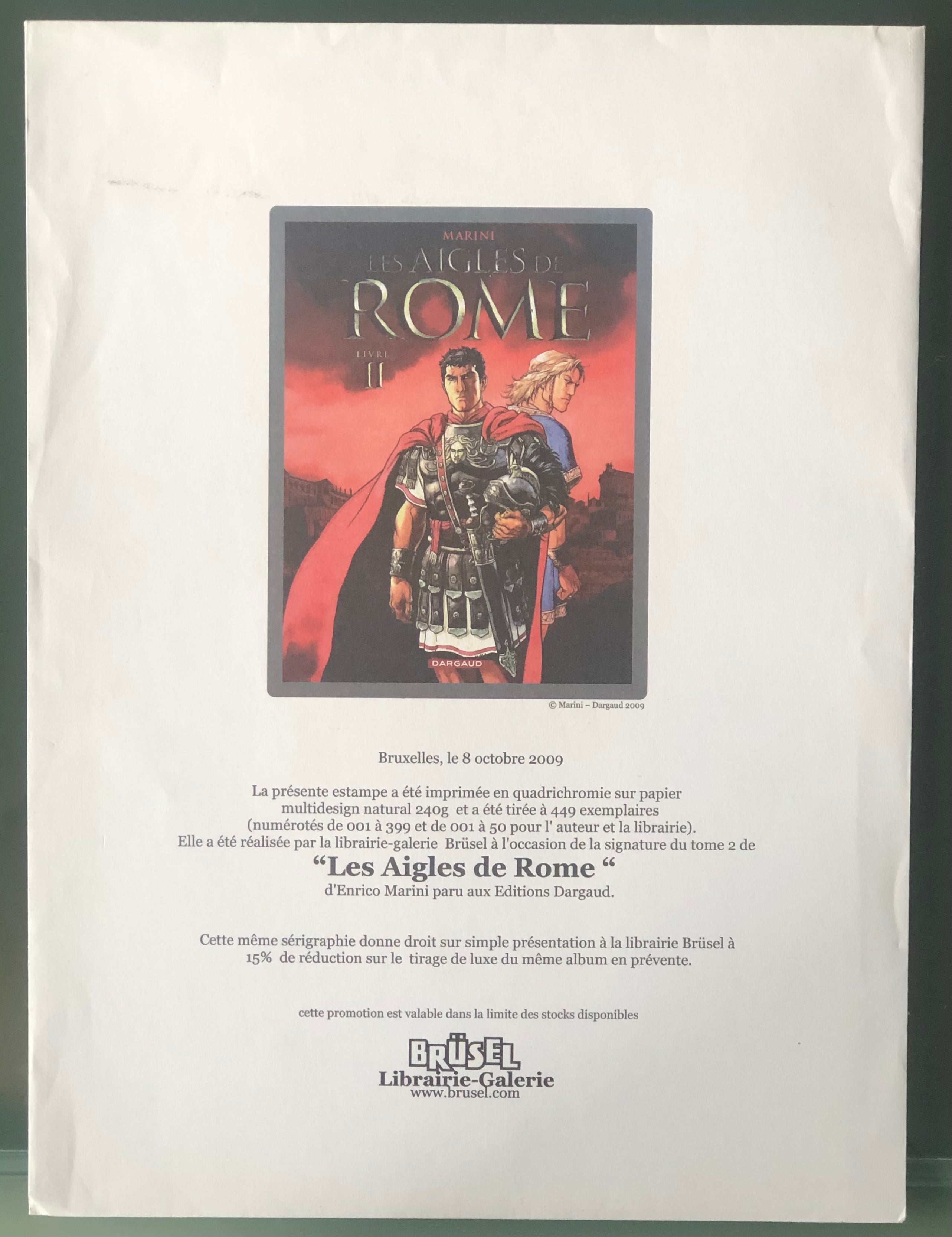COMICS Ex-libris : Les Aigles de Rome / De Adelaars van Rome (Marini Enrico)