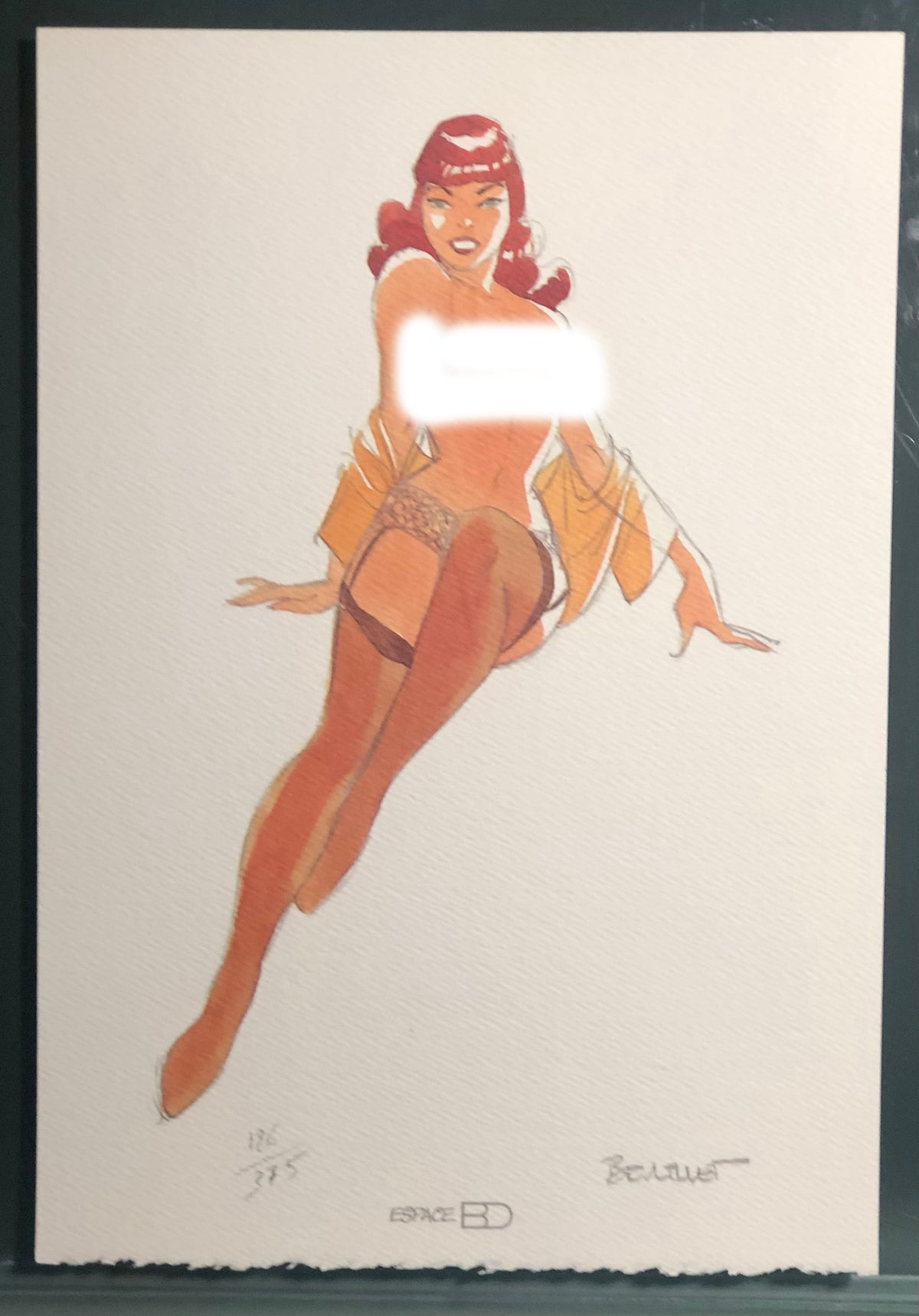 COMICS Ex-libris : Pin-Up (Berthet Philippe)