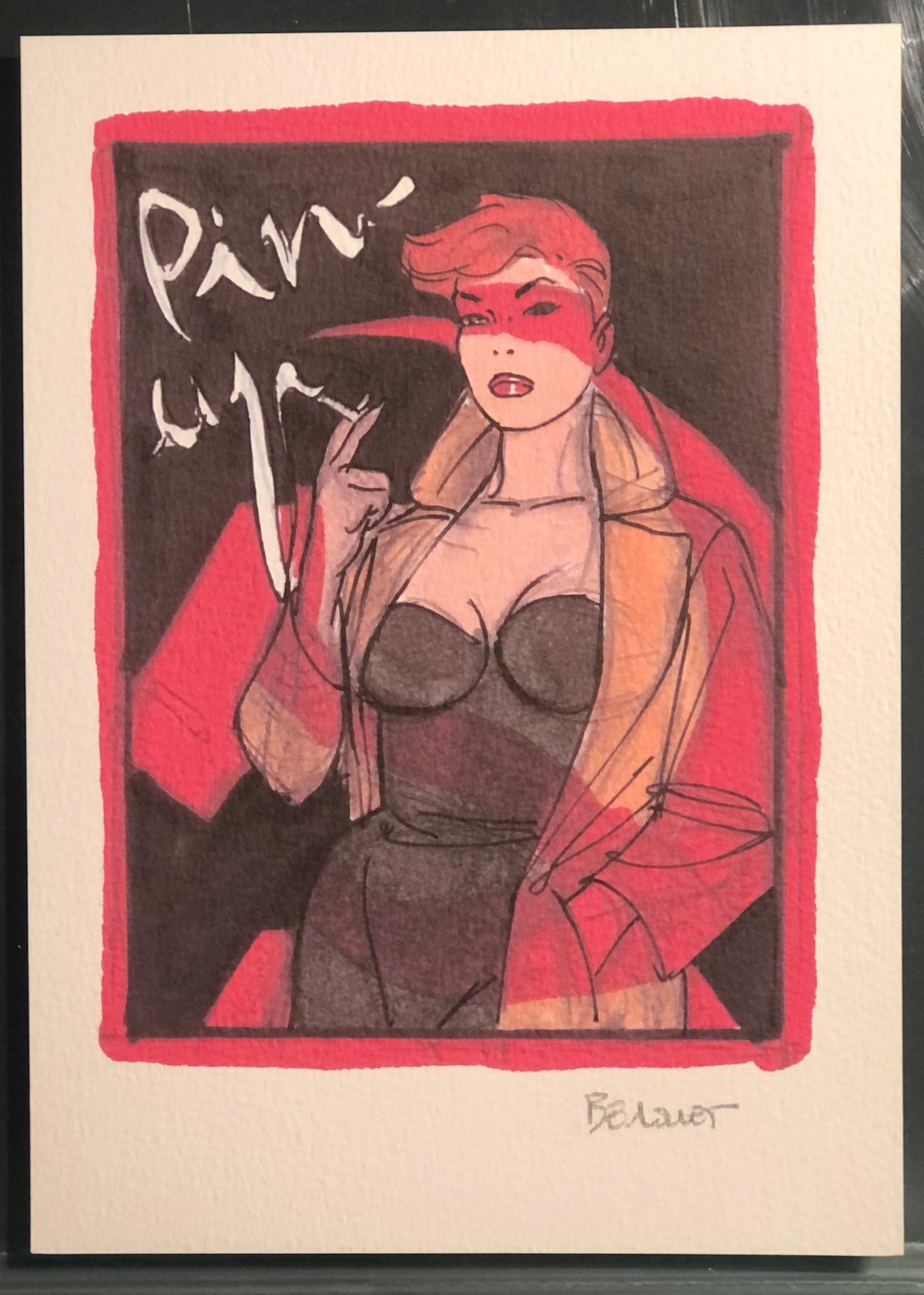 COMICS Ex-libris : Pin-Up (Berthet Philippe)