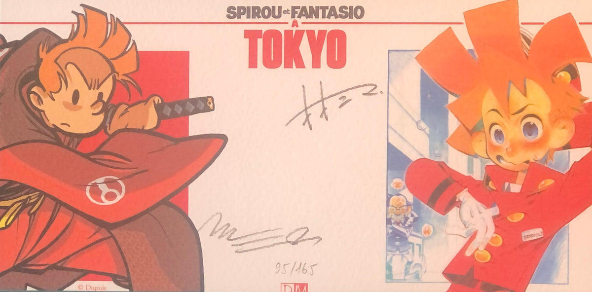 COMICS Ex-libris : Spirou et Fantasio / Robbedoes & Kwabbernoot (Munuera José-Luis & Ooshima Hiroyuki)