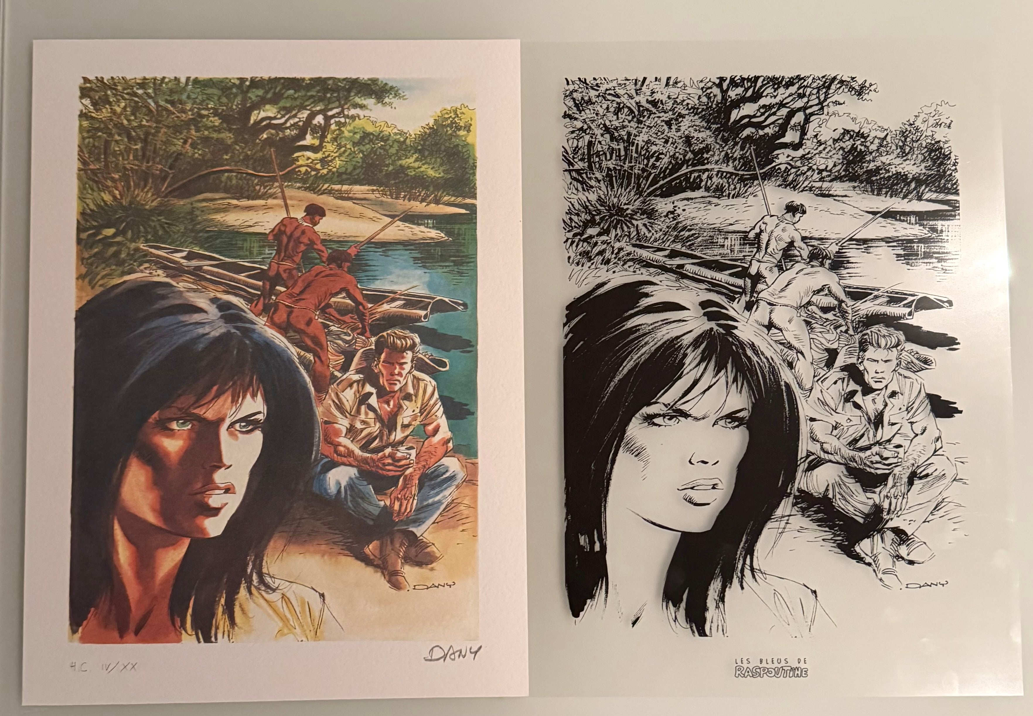 COMICS Print : Histoire sans héros -Vingt ans après (Dany) / 20 ex (HC) + signed