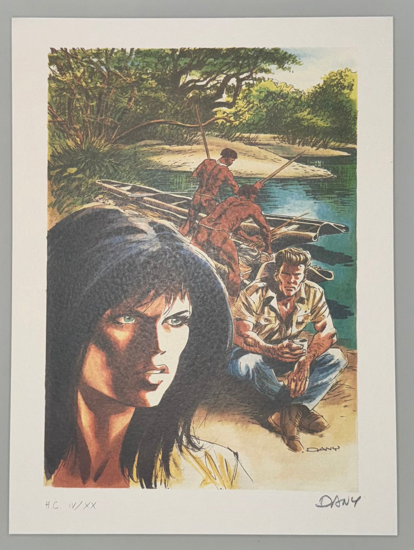 COMICS Print : Histoire sans héros -Vingt ans après (Dany) / 20 ex (HC) + signed