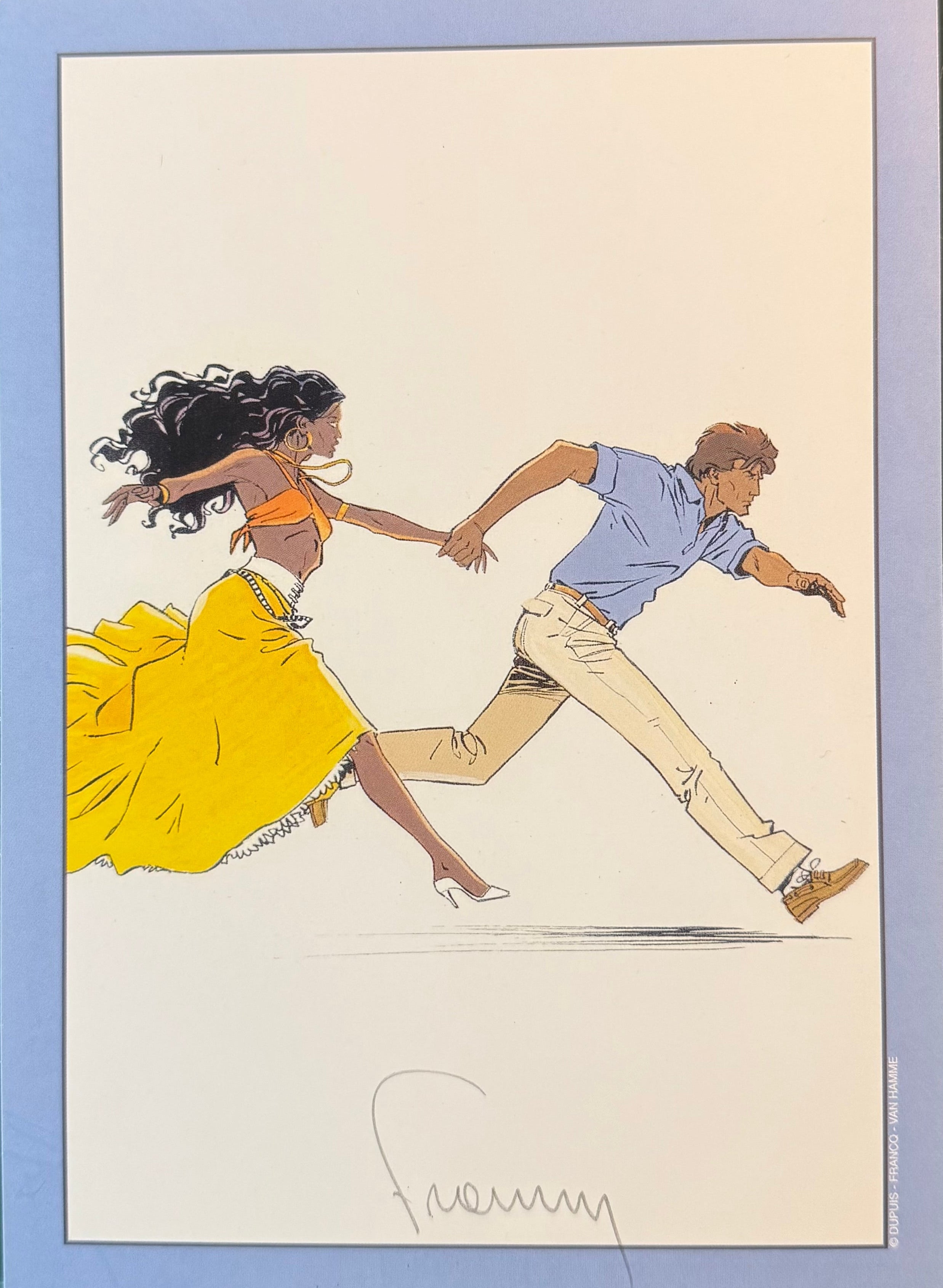 COMICS Print : Largo Winch 'Largo Winch course' (Francq Philippe) (°2005)