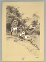 COMICS Print : Pin-Up - Aren't you ashamed ? (Dany) / 100 ex + signed