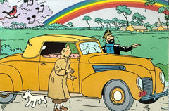COMICS Print : Tintin 'Zephyr_Q8' (Hergé) (°1988)