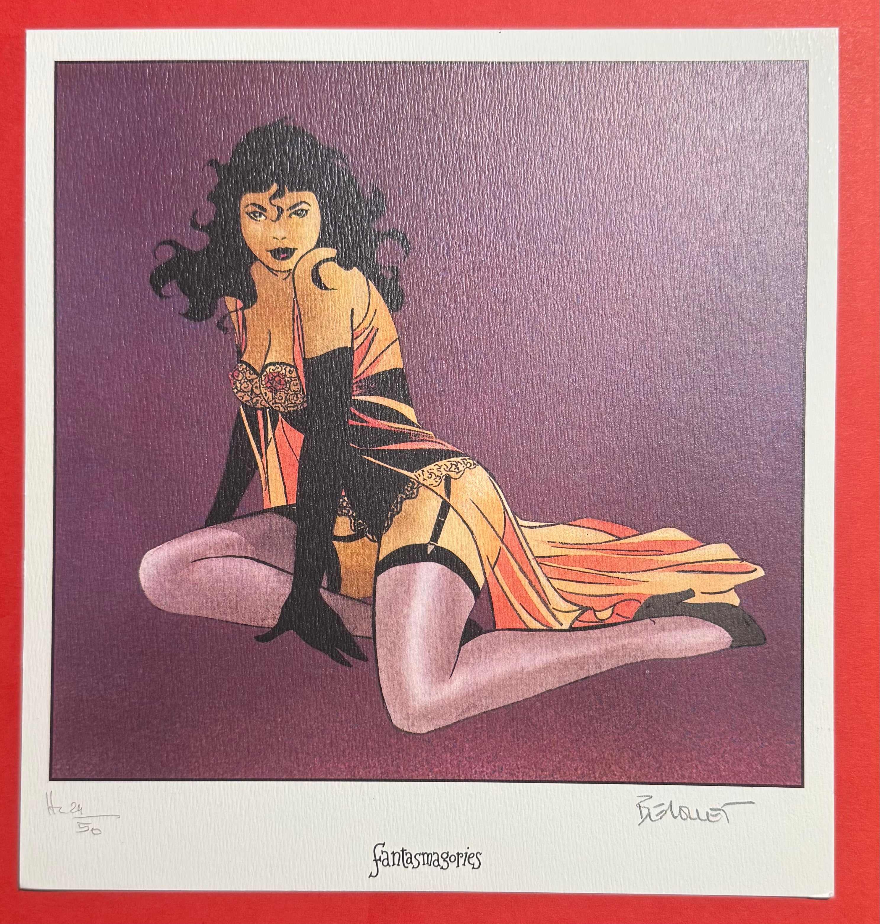 Comics Ex-Libris – Pin-Up "Colonel Abel" by Philippe Berthet (Signed & Numbered, 1999)