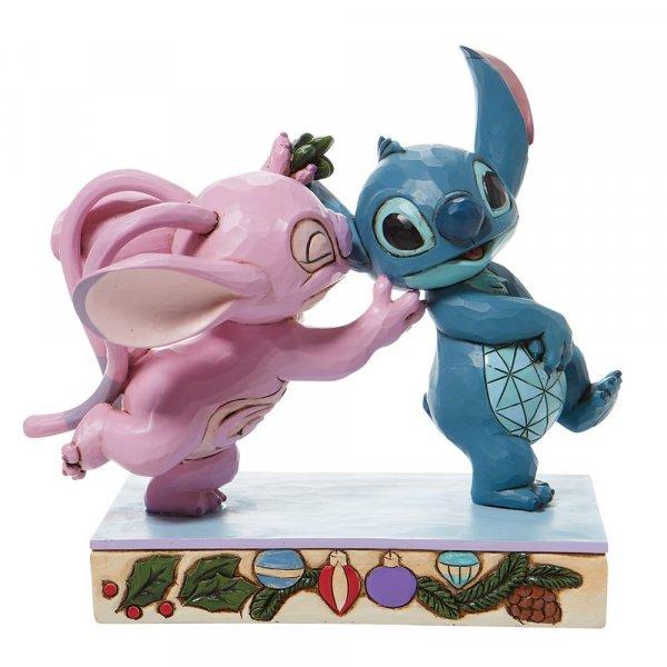 Disney Traditions, Figurine - Lilo & Stitch, Stitch & Angel "Mistletoe Kiss" - 15 cm
