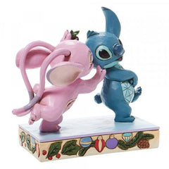 Disney Traditions, Figurine - Lilo & Stitch, Stitch & Angel "Mistletoe Kiss" - 15 cm