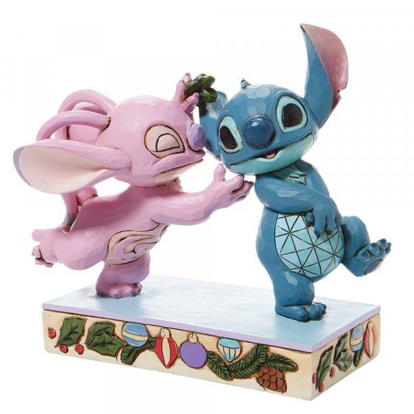 Disney Traditions, Figurine - Lilo & Stitch, Stitch & Angel "Mistletoe Kiss" - 15 cm