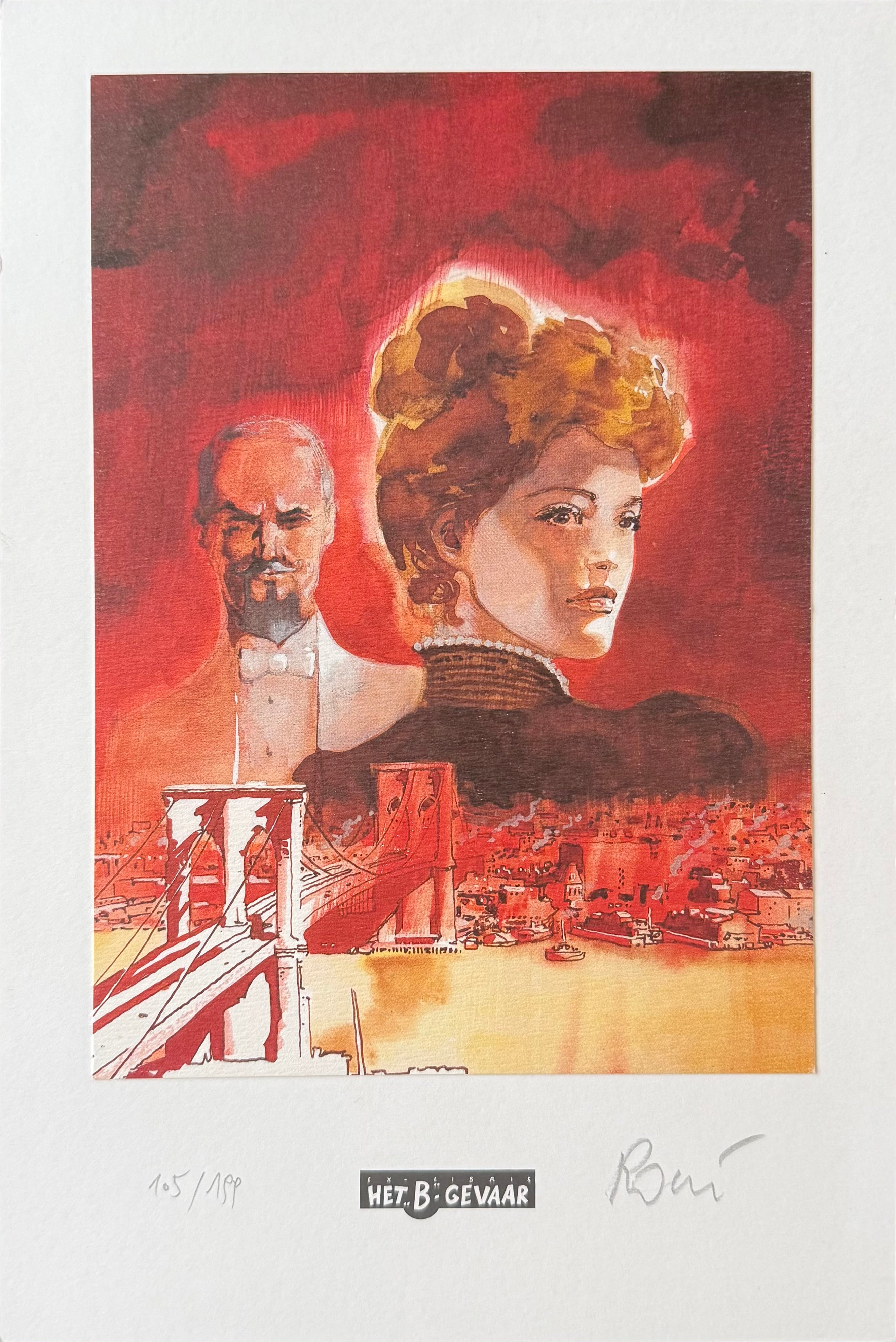 Ex-libris Rossi – W.E.S.T. "Elizabeth" – Numbered & Signed - 2004