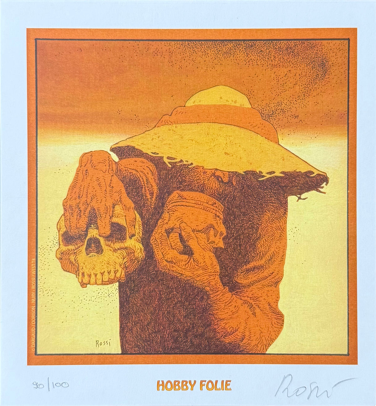 Ex-libris Rossi – W.E.S.T. "Skull" – Numbered & Signed - 2008