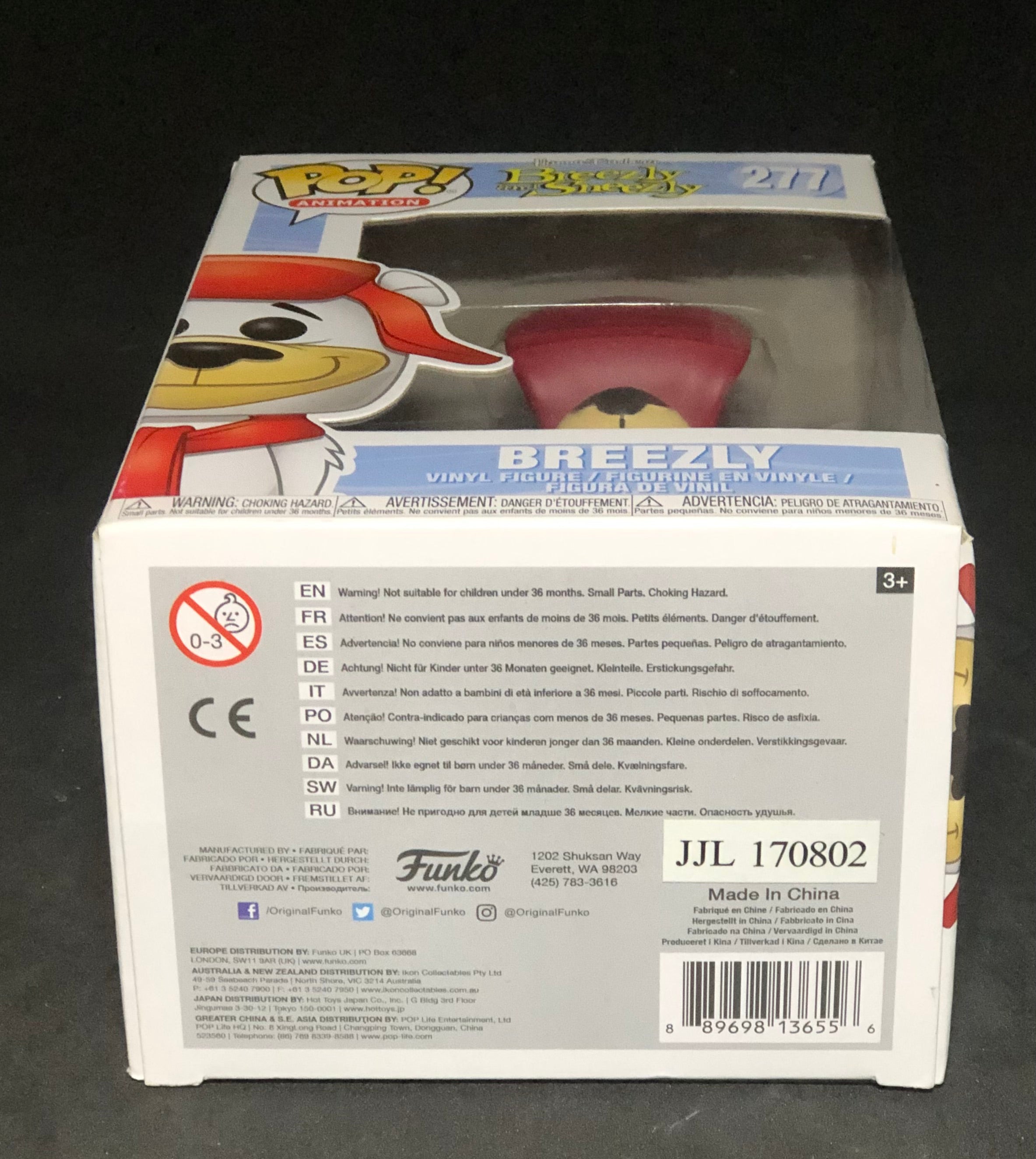 FUNKO POP! Animation - Hanna-Barbera, Breezly & Sneezly - Breezly (277) "Small Damaged Packaging"