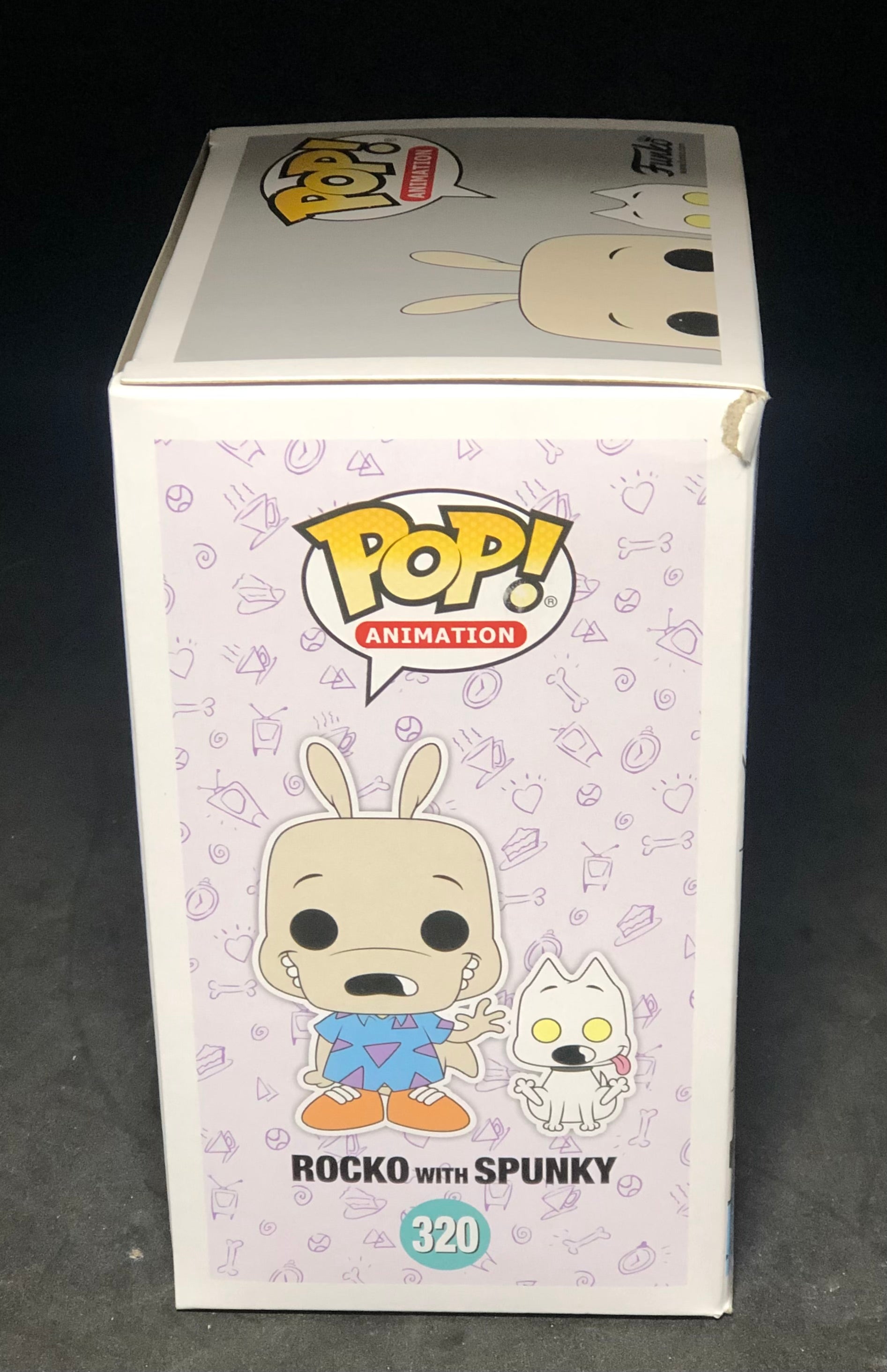 FUNKO POP! Animation - Rocko's Modern Life - Rocko with Spunky (320) 'Small Damaged Packaging'